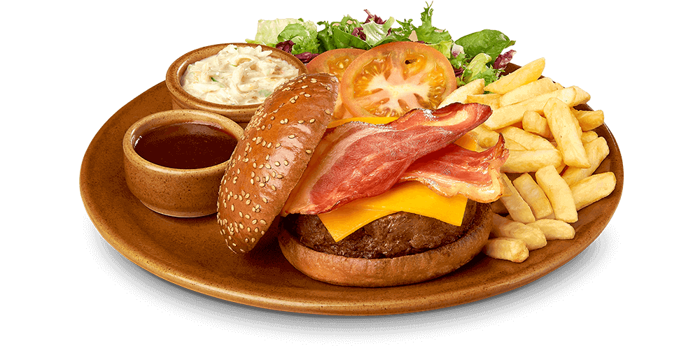 BBQ Bacon Burger: Hamburguesa Barbacoa - Foster's Hollywood